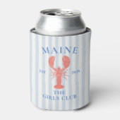 Maine lobster Bachelorette Girls Club Can Cooler 缶クーラー (缶正面)