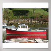 Maine Lobster Boat ポスター (正面)