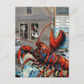 Maine Lobster Breaking Ice Cube ポストカード (正面)
