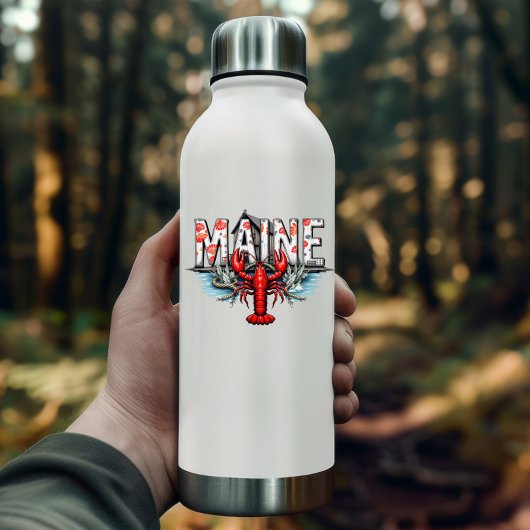 Maine Lobster Sticker | Coastal State Travel Decal シール