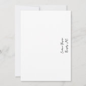 Maine lupin Wedding Save the Date Invitation セーブザデート (裏面)