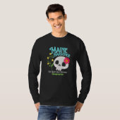 Maine Me State Rebellious Gardener Cute Skull Flow Tシャツ (正面フル)
