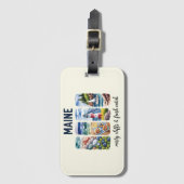 Maine – Misty Cliffs & Fresh Catch ラゲッジタグ (正面縦)