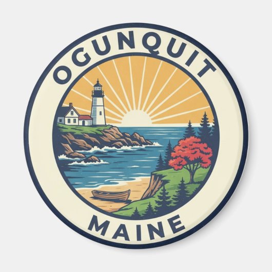 Maine Ogunquit Travel マグネット (正面)