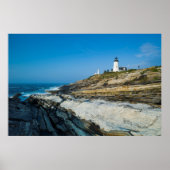 Maine, Pemaquid Point, Pemaquid Point Lighthouse ポスター (正面)