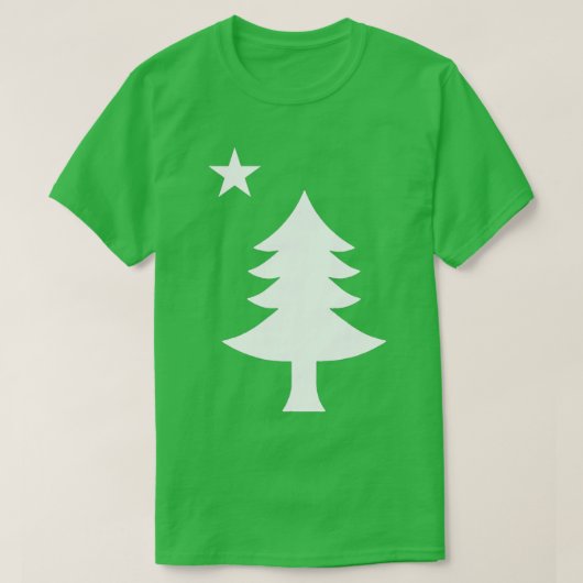 Maine Pine Tree State Flag Pride Patriotic   1  Tシャツ (デザイン正面)