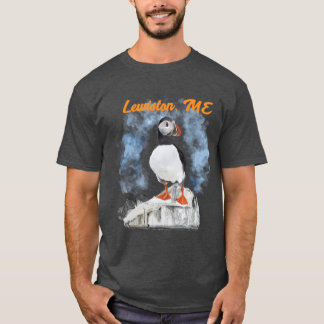 Maine Puffin and City Tシャツ