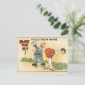 MAINE RETRO FUNNY POSTCARD ポストカード (スタンド正面)