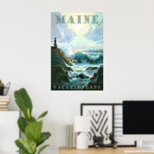 Maine Rocky Coast Acadia National Park Travel ポスター (ホームオフィス)