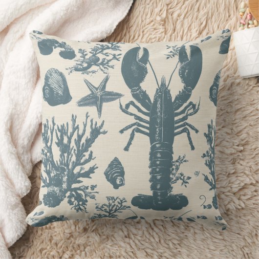 Maine Shore Lobster クッション (ブランケット)