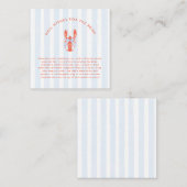 Maine Squeeze Bridal Shower Wishing Well Enclosure エンクロージャーカード (正面/裏面)