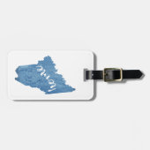 Maine State Home Wood Grain ラゲッジタグ (正面横)
