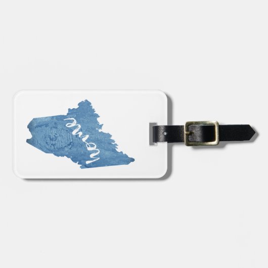 Maine State Home Wood Grain ラゲッジタグ (正面横)