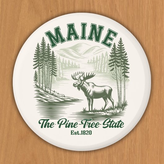 Maine the Pine Tree State マグネット