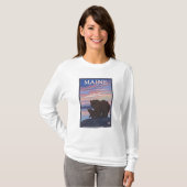 MaineBearおよびカブス Tシャツ (正面フル)