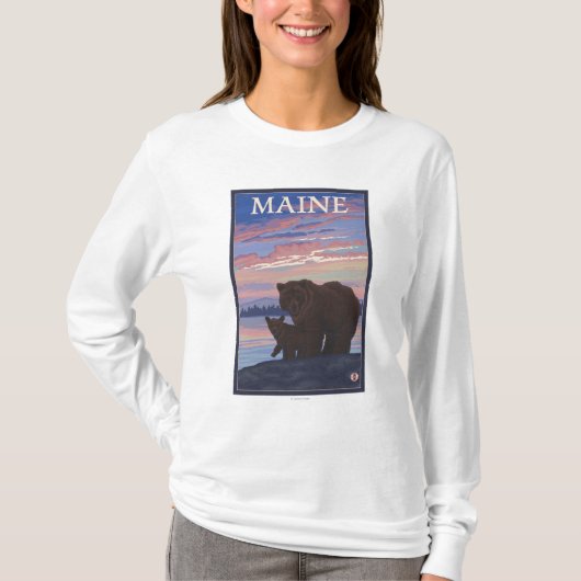 MaineBearおよびカブス Tシャツ (正面)