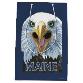 MaineEagleの終わり ミディアムペーパーバッグ (裏面)