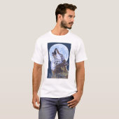 MaineHowlingのオオカミ Tシャツ (正面フル)