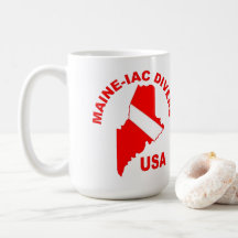 Maineiacダイバークラシックズのロゴ15oz Mug