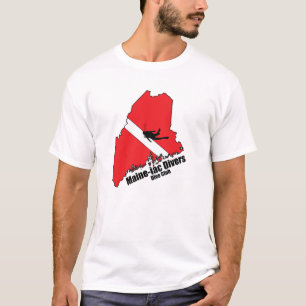 Maineiac Diversシルエットロゴブラックレタリング Tシャツ