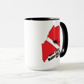 Maineiac Divers Sillhouetteロゴ15 oz mug マグカップ (正面右)