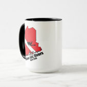 Maineiac Divers Sillhouetteロゴ15 oz mug マグカップ (正面左)