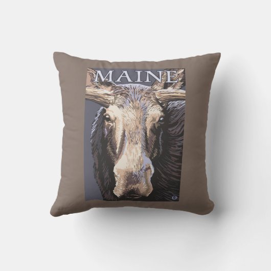 MaineMooseの終わり クッション (裏面)