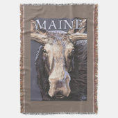 MaineMooseの終わり スローブランケット (正面縦)
