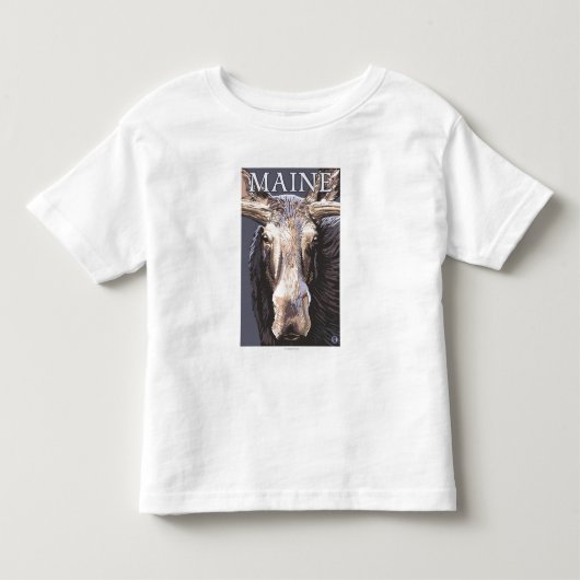 MaineMooseの終わり トドラーTシャツ (正面)