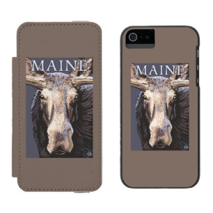 MaineMooseの終わり iPhone SE/5/5sウォレットケース