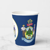Mainer Flag & Seal, Flag of Maine 紙コップ (裏面)