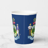 Mainer Flag & Seal, Flag of Maine 紙コップ (右)