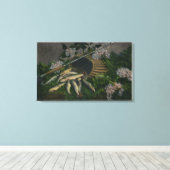 MaineView of a Nice Catch of Maine Lake Trout キャンバスプリント (インサイチュ (ウッドフロア))