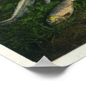 MaineView of a Nice Catch of Maine Lake Trout ポスター (角)