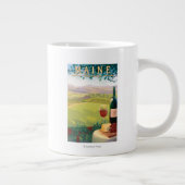 MaineWineの国場面 ジャンボコーヒーマグカップ (右)