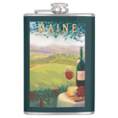 MaineWineの国場面 フラスク (正面)