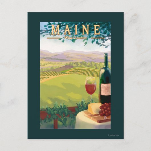 MaineWineの国場面 ポストカード (正面)