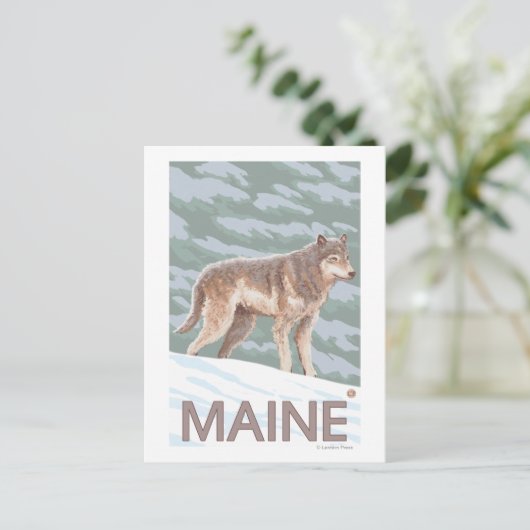 MaineWolfシーン ポストカード (スタンド正面)