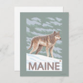MaineWolfシーン ポストカード (正面/裏面)