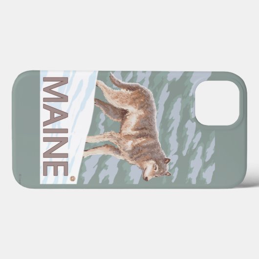 MaineWolfシーン Case-Mate iPhoneケース (裏面 (横))