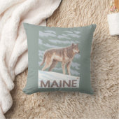 MaineWolf場面 クッション (ブランケット)