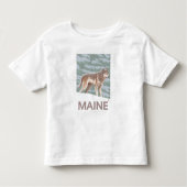 MaineWolf場面 トドラーTシャツ (正面)