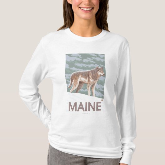 MaineWolf場面 Tシャツ (正面)