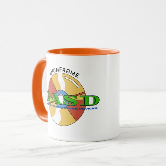 Mainframe Direct access storage devices (DASD) マグカップ (正面左)