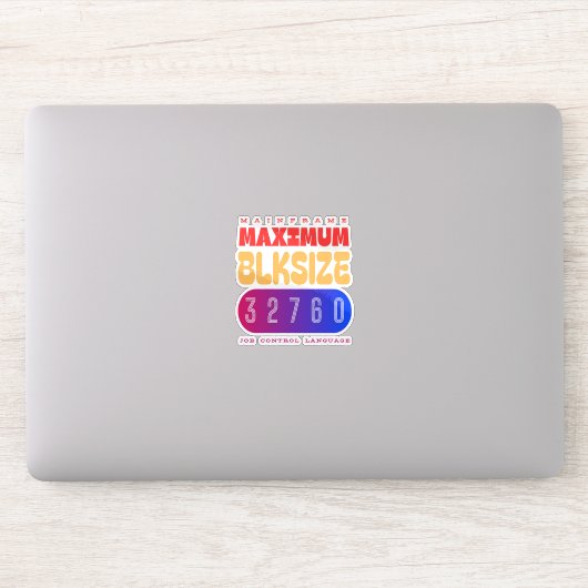 Mainframe Job Control Language (JCL) Maximum Block シール (コンピューター)