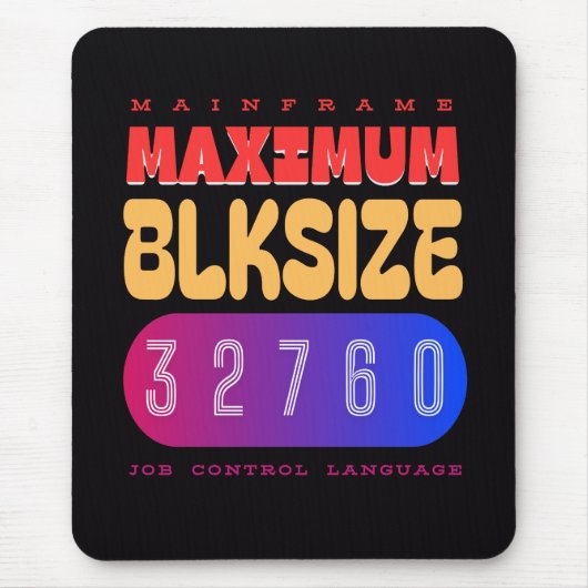 Mainframe Job Control Language (JCL) Maximum Block マウスパッド (正面)
