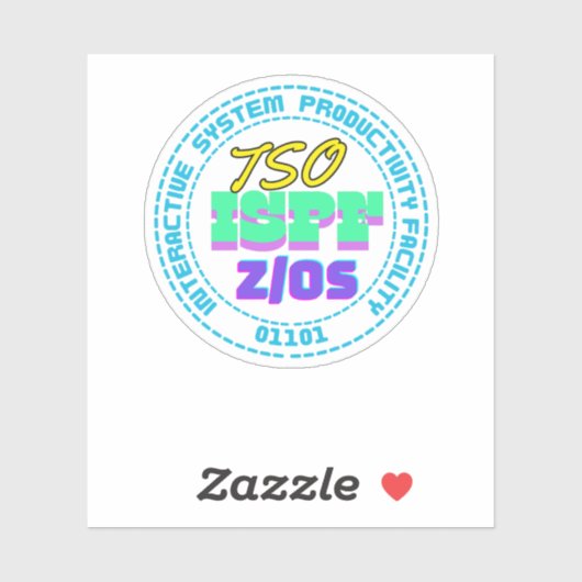 Mainframe TSO-ISPF Interactive System Sticker シール (シート)