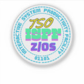 Mainframe TSO-ISPF Interactive System Sticker シール (正面)