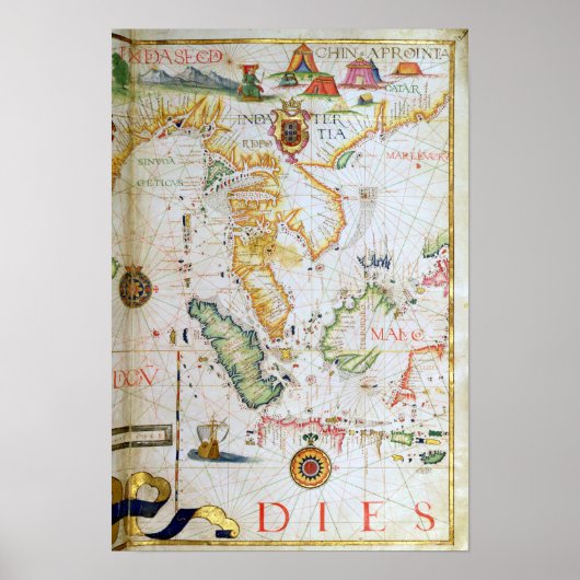 Mainland Southeast Asia, detail from world atlas ポスター (正面)