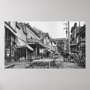 Mainstreet Burke Ghost Town - Idaho ポスター